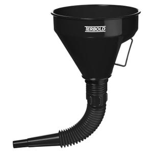 Automotive Flex Funnel with Hose | Wide Mouth Flexible Oil Funnel for Automotive Use - Gas, Transmission Fluid, Car Fuel, Oil Change (Black)
