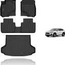 KELCSEECS Floor Mats & Cargo Liner for 2026 2025 2024 2023 Honda HRV/2026 2025 2024 2023 Honda HRV Hybrid All Weather Car Mats Trunk Liner HR-V Floor Mats Accessories Black