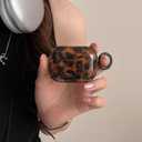 Leopard Cheetah Print Case for AirPods 3rd Generation(2021) with Keychain Tortoiseshell Animal Pattern Trendy Brown Cases with Lock for Cool Girls Women Men(for AirPods 3,Tortoise)