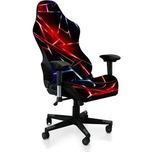 Gaming Chair Covers, 3D Printing Stretchable Soft Non-Slip Easy to Install Gamer Chair Cover with Armrest Cover(No Chair)(I)