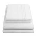 Queen Size Bed Sheets - Breathable Luxury Sheets with Full Elastic & Secure Corner Straps Built In - 1800 Supreme Collection Extra Soft Deep Pocket Bedding Set, Sheet Set, Queen, White