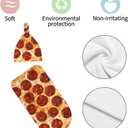 Burrito Pizzas Newborn Swaddling Blanket Beanie Hat Sets Soft Baby Receiving Funny Food Blanket Soft Sleeping Bag New Born Soft Sleep Sacks for Boys Girls