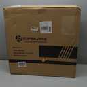 SUPERJARE 0.56'' Thick 12 Pcs 48 Sq Ft Rubber Top Exercise Equipment Mats, High Density EVA Foam Mats with Rubber Top, Interlocking Gym Flooring for Home Gym, Protective Workout Mat, Black/Grey