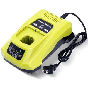 Kekepowtobat Compatible with Ryobi 18V Battery Charger, P117 Rapid Charger Compatible with Ryobi 12V-18V ONE+ Lithium, NI-CD & NI-MH Battery PBP2005 PBP002 PBP005 PBP006 P193 P108 P103 P102 P100