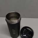 BlenderBottle Strada Shaker Cup Insulated Stainless Steel Water Bottle with Wire Whisk, 24-Ounce, Black