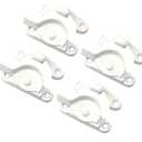 QCAA Zinc Die Cast Window Sash Lock, 2-7/16", White, 4 Pack, Made in Taiwan
