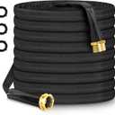 Upgraded 50FT Non-Expandable Garden Hose, Anti-kink, Abrasion and Heat-Resistant Fabric Cover, Lightweight and Easy to Store, Durable Water Hose With 3/4" Metal Fittings for Easy Setup
