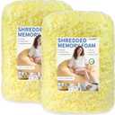 Bean Bag Filler: High-Density Ergonomic 10lbs Shredded Memory Foam Filling with Vacuum-Packed DIY Stuffing for Dog Beds, Punching Pillows & Kids Bean Bag Chair Refills