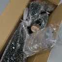 Mini Christmas Tree with Lights, Small Table Top Decorations, Desktop Miniature Pine Tree Xmas Holiday Decor Indoor Home, Bottle Brush Trees with Wooden Base, 5 Pcs with Light