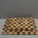 FYCTIO Cutting Board Set, Acacia Wood Checkered Cutting Boards for Kitchen, 3 Pcs Chopping Board with Juice Grooves & Handles, Butcher Block Serving Tray for Meat, Vegetables and Fruits with Gift Box