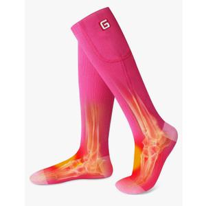 Rabbitroom Heated Socks Women Electric Battery Socks Thermal Insulated Socks for Arthritis, Winter Thick Warm Cotton Sox Heating Foot Warmer, Unisex & USA 6-13 Size