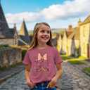 CM C&M WODRO Magic Kingdom Castle Shirt Toddler Baby Girls Magical Graphic T-Shirt Kids Summer Fairy Tale Short Sleeve Tees(D-Pink,4-5 Years)