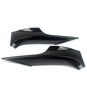 Fit For BMW 3 Series E92 E93 M-Tech 2006-2009 Coupe 2-Door Front Bumper Side Splitter Cover Car Air Vent Intake Lower Spoiler Lip (Color : Glossy Black)