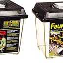 Exo Terra Faunarium, Plastic Reptile Terrarium, Small, PT2255 (Pack of 2)