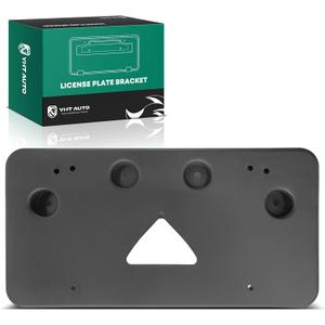 YHTAUTO Front License Plate Frame w/o Screws Compatible with Cadillac XT5 2017-2023, Black Licence Plate Holder, No Drill Bumper License Plate Bracket, License Plate Mount