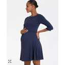 Maternity Nursing Dress in Navy Blue

 Size: S