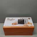 Toaster 2 Slice Wide Slot Stainless Steel Digital Toasters Best Rated Prime Touch Screen Toaster for 5 Bread Types/6 Shade Settings/Single Slot Toasting/Memory Function/Defrost/Reheat