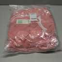 LifeShe Women Plaid Puffer Quilted Jacket Crop Tie Front Padded Coats Ruffled Lapel Collar Puffer Cardigan (L)