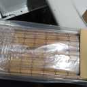 UNISHADES Cordless Bamboo Roman Shades for Windows, Blinds Size (21.5" W 64" H) Colour (Highfield Teak)