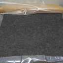 AHEONLAR 15FT Pool Liner Pad 350G/M Thicker, Black Pool Pads for Above Ground Pool, Heavy Duty Round Pool Liner Pad Geotextile Material Pool Liner Puncture-Proof Pool Bottom Padding(15'Round)