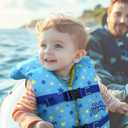 Dark Lightning USCG Approved Infant Life Jacket 0-30 lbs, Swim Vest for Baby/Toddlers 1-3 Year Old 20-30 lbs,Toddler Floaties for Pool Swimming,Boating,Beach,Puddle