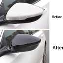 Side Mirror Cover Exterior Rearview Mirror Guard Trim for 10th 11th Gen Honda Accord 2018 2019 2020 2021 2022 2023 2024 2025 2026, Glossy Black, 2 pcs