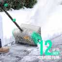Litheli Cordless Snow Shovel, 20V 12-Inch Battery Powered Snow Thrower, Battery Snow Blower with Auxiliary Handle, with 4.0Ah Li-ion Battery & Charger