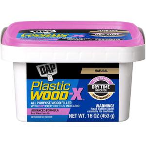 DAP 542 Series 00542 Pt Natural Plastic Wood-X w/Drydex, 16 OZ