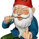 Mood Lab Garden Gnome - Relaxed Gnome - 9.6 Inch Tall Statue Lawn Garden Figurine - for Outdoor or House Decor