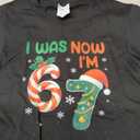 I was 6 Now I'm 7 Kids Christmas shirt Size XS