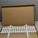 CHICIEVE Garden Fence Border for Decorative Fence Landscape Edging Plastic Flower Grass Lawn Bed Fencing Border,4 Pcs 24x13 inch