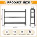 Colingmill Heavy Duty Basketball Rack with Wheels, Multi-Tier Rolling Ball Storage Cart, Sports Equipment Organizer for School, Gym, Club Shoot Training