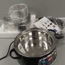 Secura Electric Food Steamer, Vegetable Double Tiered Stackable Baskets with Timer 1200W Fast Heating Stainless Steel Digital Steamer 8.5 Quart