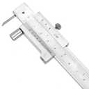 Metal Scriber Calipers, 200mm 8in Marking Gauge Calipers, Carbide Scribe Caliper for Scribing Iron, Steel, Wood and Other Materials