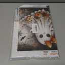 JFYHAB Halloween Diamond Art Kits for Adults-Ghosts Diamond Art Kits for Adults, 5D Diamond Art of Bat and FlowerDIY Full Drill Diamond Painting Gem Art and Crafts,Home Wall Decor 12x12 Inch