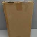 Clear Acrylic Narrow Side Table for Small Spaces, 15.75" L x 7.87" W x 38.7" H, 4 Tier Rectangle Slim End Table Nightstand, Small Mini Skinny Bedside Table for Bedroom, Bathroom, Living Room