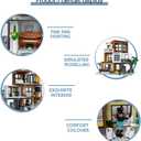 Modern House Building Set, Modern Cubist Villa Modular City Building Blocks MOC Bricks Set,Compatible with City Sets and Other Major Brands,Adults and Girls Aged 14+ (1399 PCS)