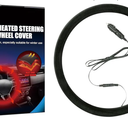 Heated Steering Wheel Cover,15" 12V Steering Wheel Warmer Heated Steering Wheel Protector Cover for Winter Universal,Suitable for Standard Size Cars, Trucks, Vans, SUV1