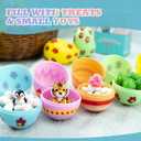 3 Inch Jumbo Plastic Easter Eggs 30 Pack - Premium Colorful Fillable Empty Easter Eggs Bulks for Easter Basket Fillers Egg Hunt, Classroom Prize Supplies, Filling Treats and Party Favor