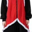 Adult Devil Krampus Onesie Krampus Costume Pajamas Horror Halloween Costumes Animal Cosplay pajamas for Women And Men