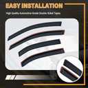 Rain Guards Compatible with 2006-2012 Ford Fusion, Acrylic Slim Style Window Visor Rain Guard, Side Window Deector for Ford Fusion Accessories 4 Pieces, 2007 2008 2009 2010 2011