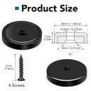 LOVIMAG Magnets,150lb+ Waterproof Strong Neodymium Cup Magnets with Screws for Wall Mounting,12Pcs Black Rare Earth Magnet, Heavy Duty Magnet with Countersunk Holes for Holding Tools Lifting,Hanging