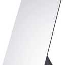 NEZZOE Rectangular Free-Standing Makeup Mirror, Frameless 1X Vanity Mirror with Adjustable Tilt, Metal Base, for Desk, Bathroom Countertop or Windowsill, 12 x 7 Inches