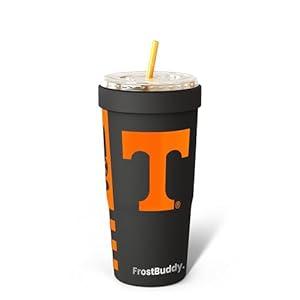Frostbuddy | To Go Buddy - 30 oz Stainless Steel Vacuum Insulated Tumbler Cup - thermal cups for hot and cold drinks - stainless steel Tumbler Dunkin Cup (Tennessee Vols - Black) Frostbuddy | To Go Buddy - 30 oz Stainless Steel Vacuum Insulated Tumbler Cup - thermal cups for hot and cold drinks - stainless steel Tumbler Dunkin Cup (Tennessee Vols - Black)