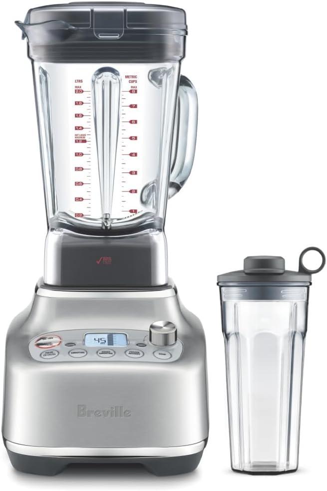 Breville BBL920BSS Super Q Commercial-Grade Home Blender, Brushed Stainless Steel (68oz)