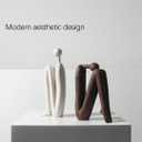 Decorative Bookends for Heavy Books, Thinker Statue Book Holders for Shelves & Office Desk, Abstract Decor Aesthetic Book Ends Stoppers, Modern Bookshelf Decoration