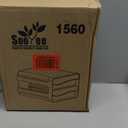 Sooyee 60 Capacity Egg Container for Refrigerator, Household Egg Holder for Fridge, Transparent 2 Drawers Chicken Egg Storage Container,White