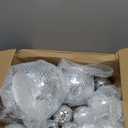 Libima 12 Pack Large Disco Ball Bulk Silver Hanging Mirror Ball Ornament Different Size for Stage Club Christmas Party Decoration(8'', 6'', 4'', 3'')