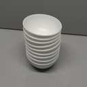 Unbreakable Cereal Bowls Set, 26 Oz Wheat Straw Bowls Set, Microwave & Dishwasher Safe Bowls for Kitchen, Reusable Plastic Bowls for Soup, Salad and Snack, BPA Free, Set of 9, White