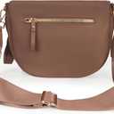 FEIBOON Spacious Nylon Crossbody Bag Bum Bag Handbags Wallets Purses Trendy Shoulder Bag for Women